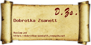 Dobrotka Zsanett névjegykártya